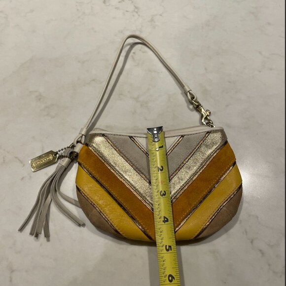 Coach Leather Suede Wristlet Wallet bag - Picture 7 of 10